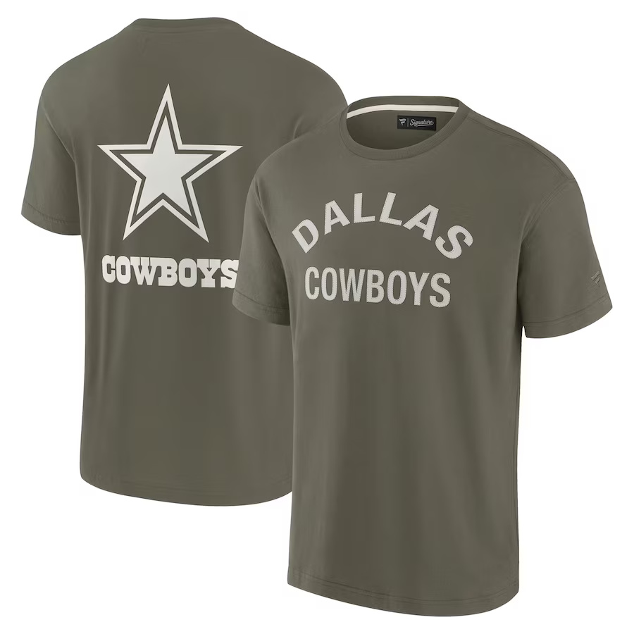 Men's Dallas Cowboys Olive Elements Super Soft T-Shirt